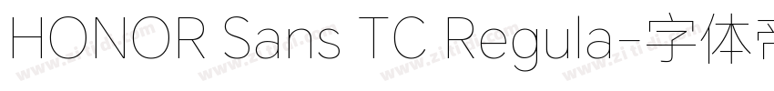HONOR Sans TC Regula字体转换